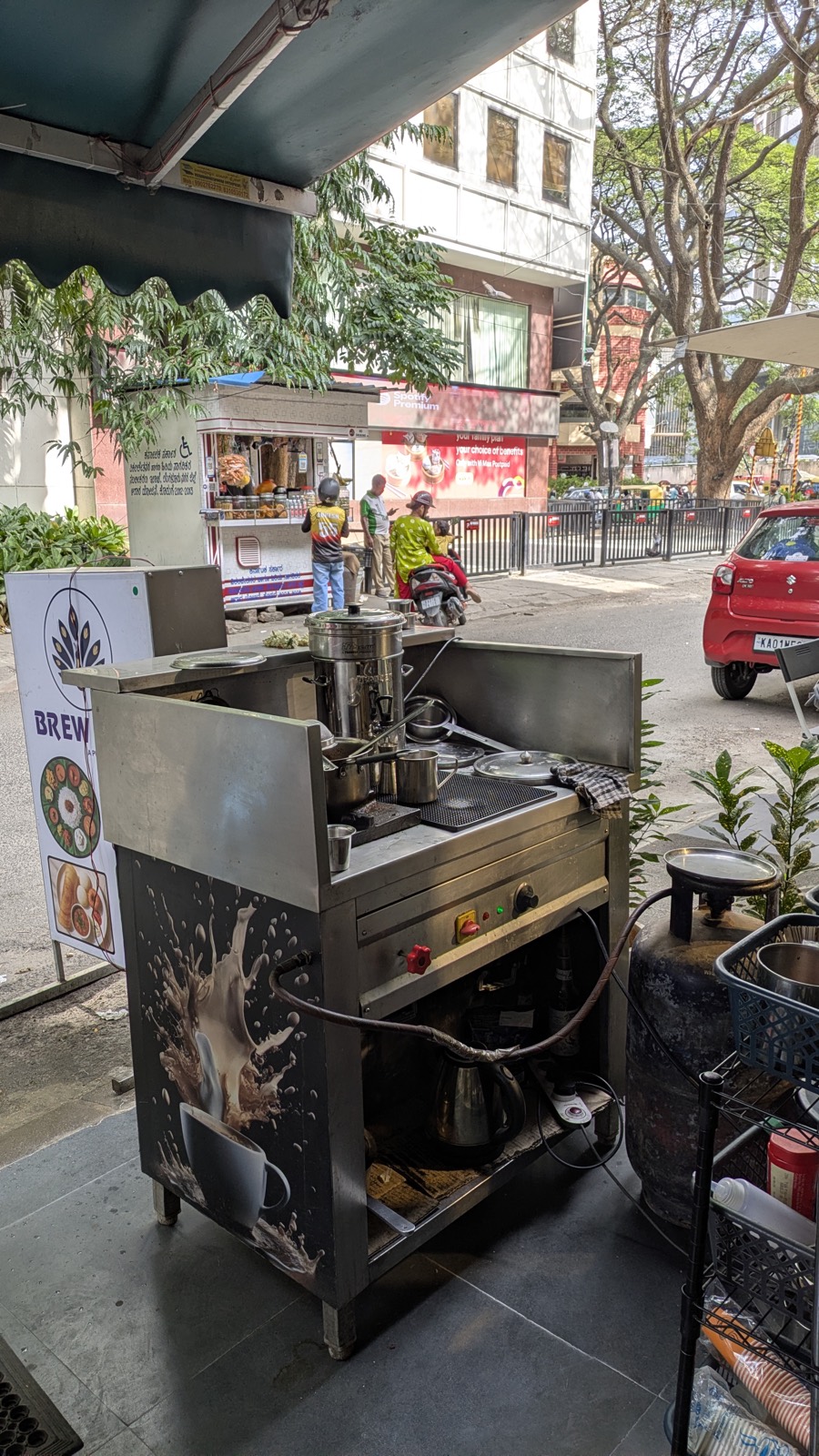 Filter coffee station at Brew Nest, Koramangala