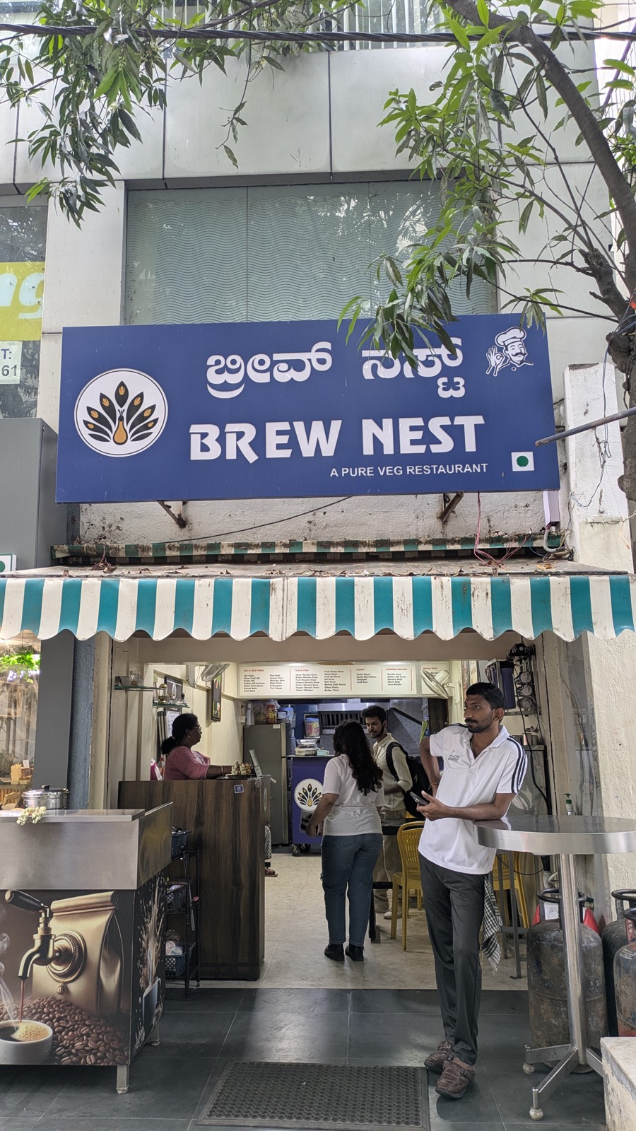 Brew Nest storefront in 7th Block, Koramangala, Bengaluru